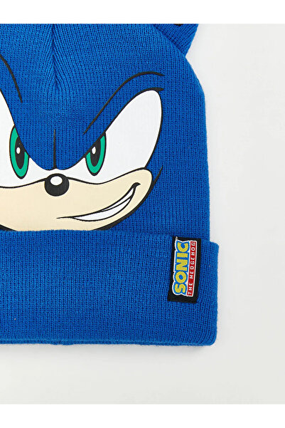 LC Waikiki LCW ACCESSORIES Mavi Sonic Baskılı Erkek Çocuk Bere