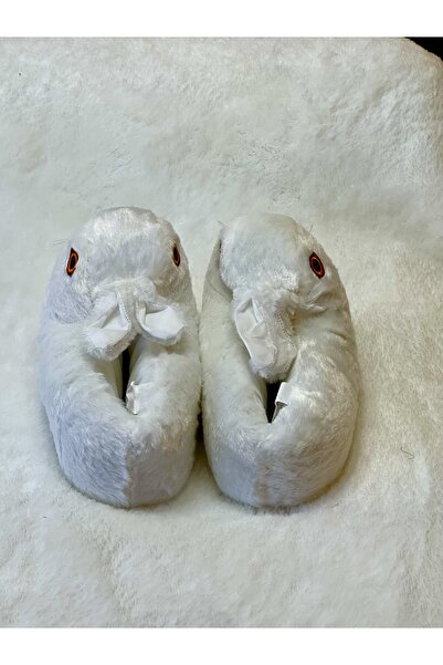 Bayramoğlu Tavşan Figürlü Sessiz Taban Pofuduk Ev Terliği