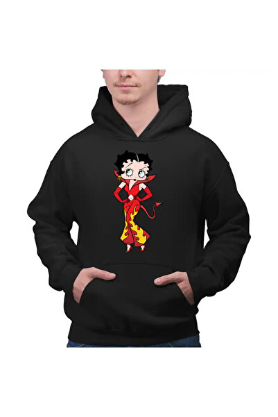 OEM Hanorac Barbati Betty Boop Diavolita Satan Diavol Iad