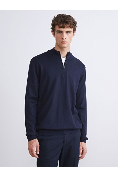 LC Waikiki Mock Neck men's knit sweater