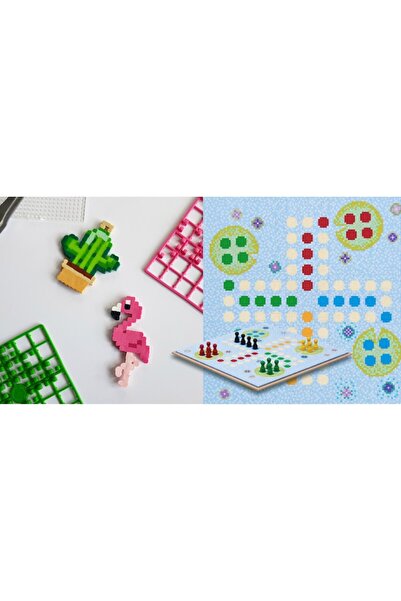 Pixelhobby Set Creativ Pixel Hobby, Pixel XL, Pisica Roz, 20 x 25 pixeli, Multicolor