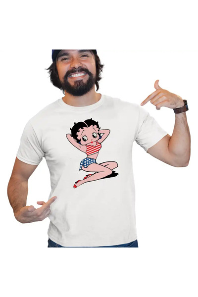 OEM Мъжка тениска Betty Boop America USA