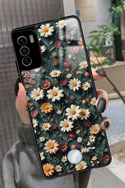 Reeder S19 Max Pro S Uyumlu Karışık Çiçek Tasarımlı Glossy Premium Kılıf