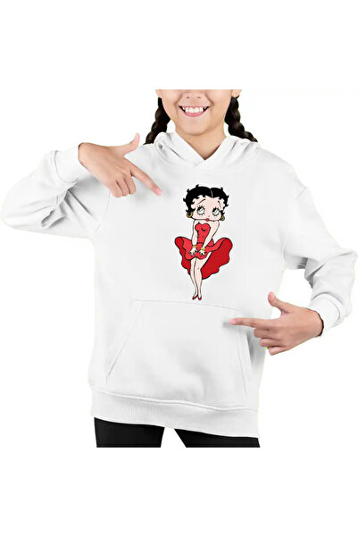 OEM Παιδικό Φούτερ Betty Boop με Φόρεμα Marilyn Monroe για Κορίτσια