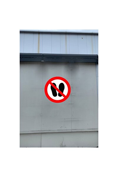 cri-flo Decorative sticker, Restriction indicator - Do not enter with shoes, circumference 20 cm