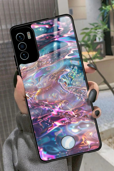 Reeder S19 Max Pro S Uyumlu Simli Dalga Tasarımlı Glossy Premium Kılıf