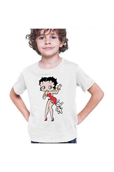 OEM Tricou Copii Baieti Betty Boop Catel Pudel Valentines Day