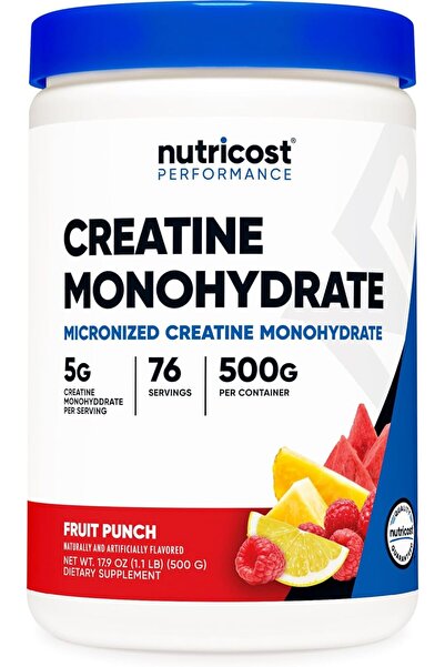 Nutricost كرياتين أحادي الهيدرات 500 جرام بنكهة الفاكهة