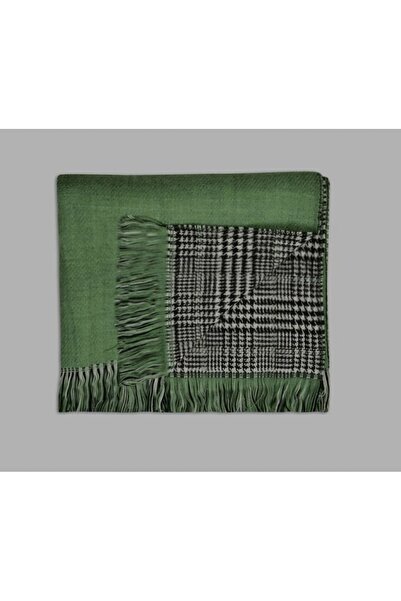 Love Fuchsia Underwear Double Sided Plaid Wool Shoulder Shawl - 70x190cm - Winter Shawl