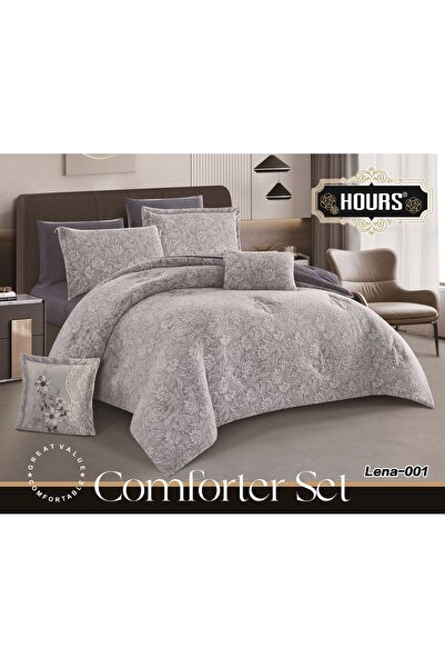 HOURS Nafrouns 4-piece winter bedspread, embossed with a velvet side and a soft fur side
