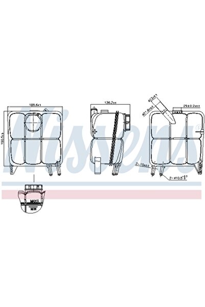 Nissens Vas de expansiune, set filtre de schimb, Volvo C30 (533)