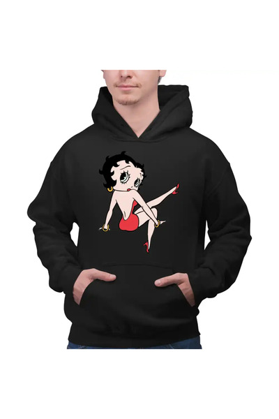 OEM Ανδρικό Φούτερ Betty Boop με Κινούμενα Σχέδια
