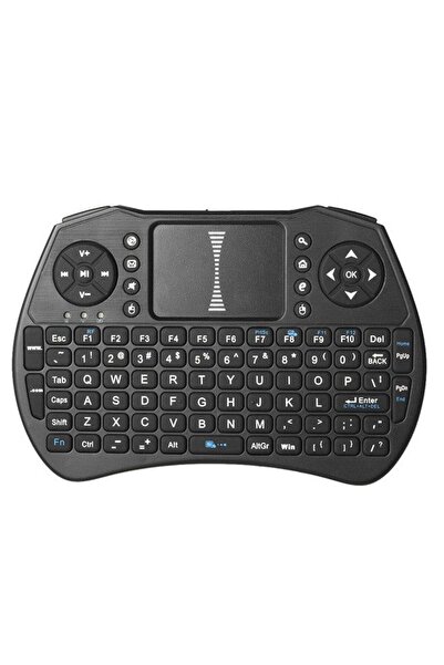 Generic Wireless Keyboard Remote Control With Touchpad For Smart TV Black