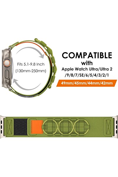 Generic Rugged Nylon Replacement Band for Apple Watch (49/45/44/42mm)