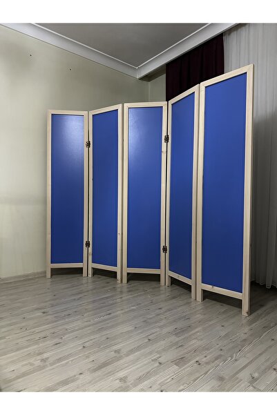 Yc Dekor Ahşap Paravan Oda Ayırıcı Bölücü 5 Kanatlk Çift Taraflı MDF