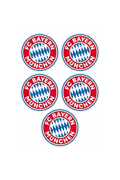 autostickere Set de 5 stickere decorative, FC Bayern München, 10 cm fiecare