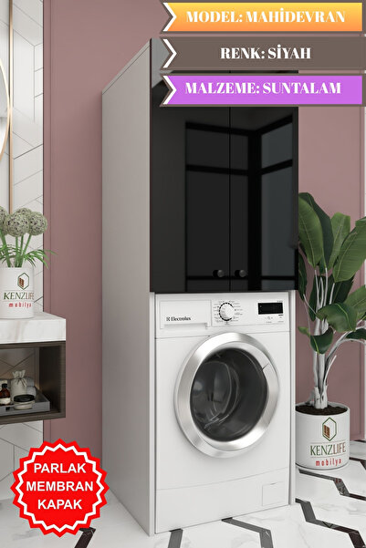 Kenzlife membran çamaşır-kurutma-bulaşık makinesi dolabı mahidevran syhbyz düz 180*70*60 mebran kapak