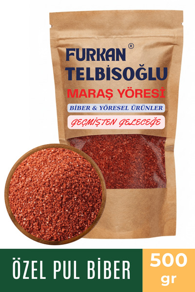 Furkan Telbisoğlu Maraş Yöresi Özel Pul Biber - ( Organik , Katkısız , Yöresel) 500GR