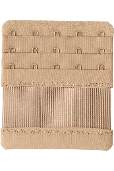 Generic وصلات حمالة الصدر النسائية من سامجو، 5 خطافات بمسافة 3/4 بوصة، لون البشرة، مقاس واحد (3 قطع)