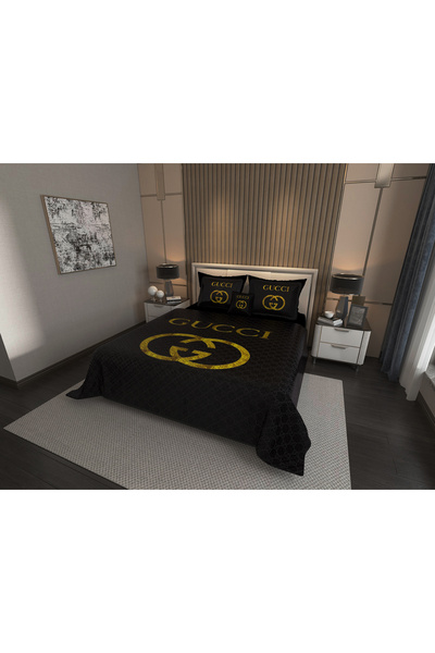 Marcalanya Double Pique Set Cotton Fabric Jacquard Woven Quilted Stitched 3D Digital Printed 7 Pieces-Luxury