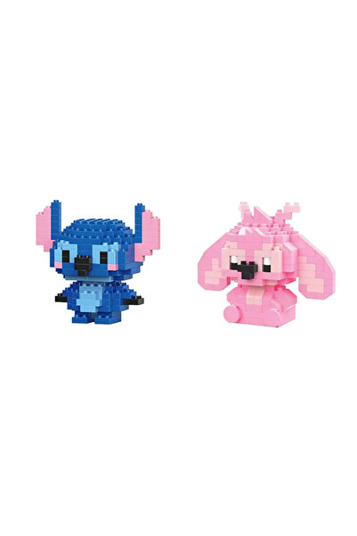 repro design Stitch ve Angel Mini Blok Seti – Mikro Yapı Oyuncak Puzzle 2’li ...