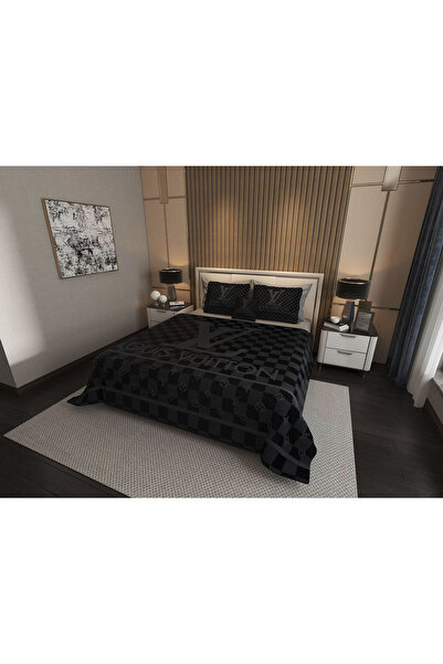 Marcalanya Luxury Cotton Satin Pike Set Double Size 3D Digital Printed 6 Piece – Luxury Duvet Cover Set Mode