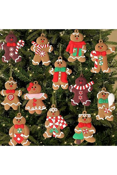 Yenigeldi Set de 6 bucăți (4,5-5 cm) de ornamente de Crăciun, ornament pentru...