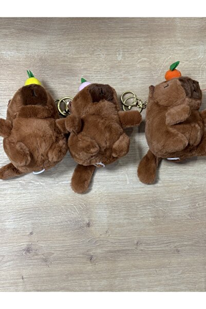SANRIO Capybara capybara tail rotating soft plush figure toy keychain bag ornament carm high quality