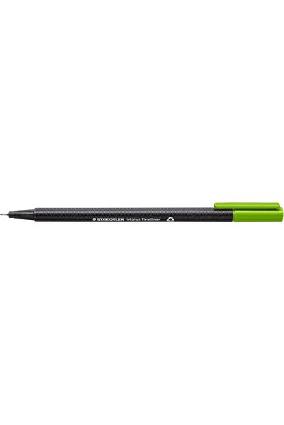 Staedtler Triplus Fineliner 0.3 mm, 10 Pens, Model 334-51, Light Green