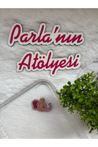 SOFT 0-3 ani, cu păr scăzut și fără păr, agrafă pentru copii elefant cu sclipici