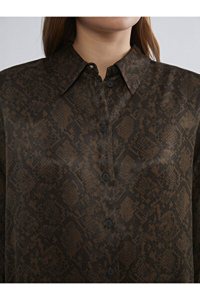 LC Waikiki Desenli Oversize Kadın Gömlek