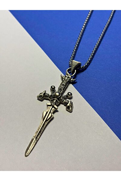 LapisButik Özel Yapım Paslanmaz Çelik Zincir Erkek Kolye