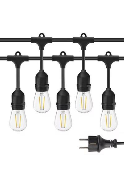 OEM Ghirlanda luminoasa decorativa 10 metri cu 20 becuri filament E27, lumina...