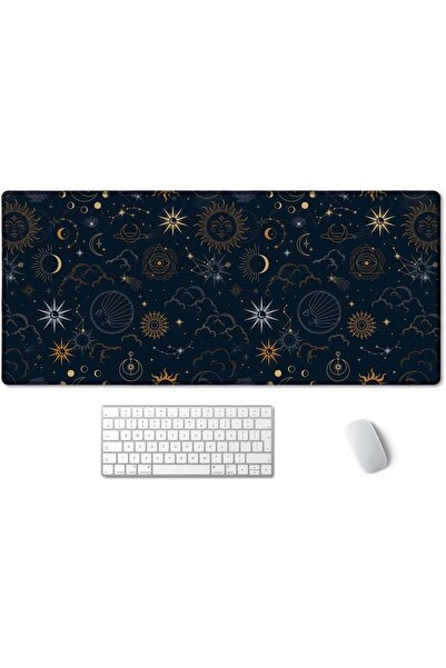 Other لوحة ماوس ألعاب SSOIU XXL ممتدة - تصميم النجوم السماوية، 35.5 × 15.7 بوصة