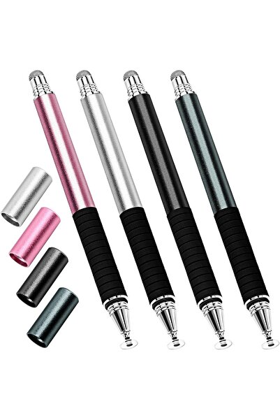 Other قلم لمس دقيق عالمي ٢ في ١، عبوة من ٤ أقلام سعوية، لأجهزة iPhone/iPad/An...