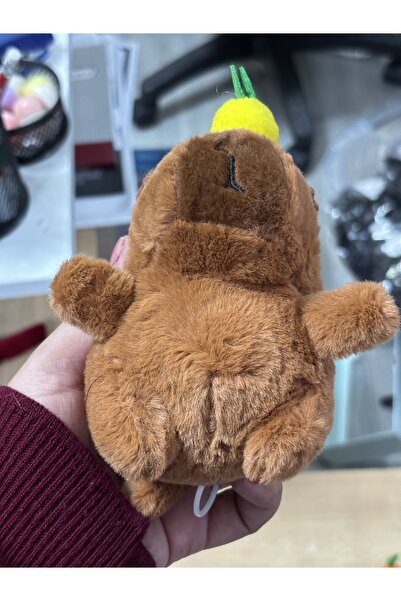 SANRIO Capybara capybara tail rotating soft plush figure toy keychain bag ornament carm high quality