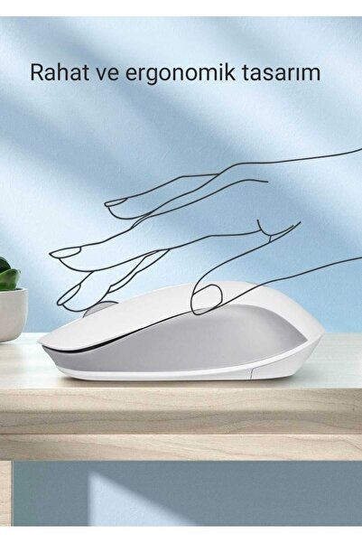 HP S1000D Çift Modlu 2,4ghz Kablosuz & Bluetooth V5.0 Sessiz Mouse