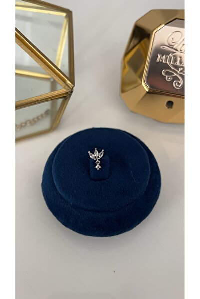 SU PERİSİ TAKI BİJUTERİ Cerrahi Çelik Gümüş Tek Taş Sallantılı Lotus Piercing, Tragus, Helix