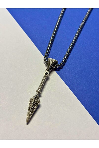 LapisButik Özel Yapım Paslanmaz Çelik Zincir Erkek Kolye