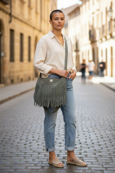 Mu leather design Sfenks Shoulder Bag