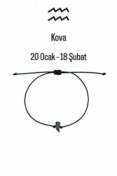 Femenino Kova Burcu Gerçek Doğal Lapis Lazuli Taşlı Şans Bilekliği – Özel Kutulu