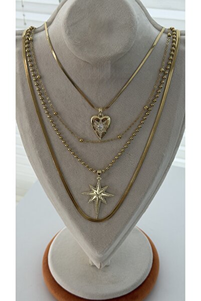 ADALYA 316 ÇELİK ÇOKLU KOLYE