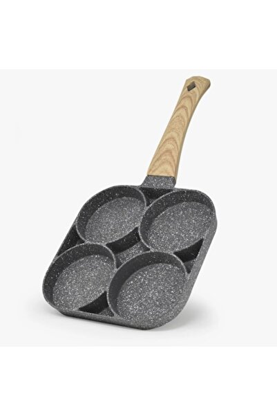 Coolmango Non-stick 4-hole pan for eggs, pancakes, burgers — 4-cup, 9 cm hole...