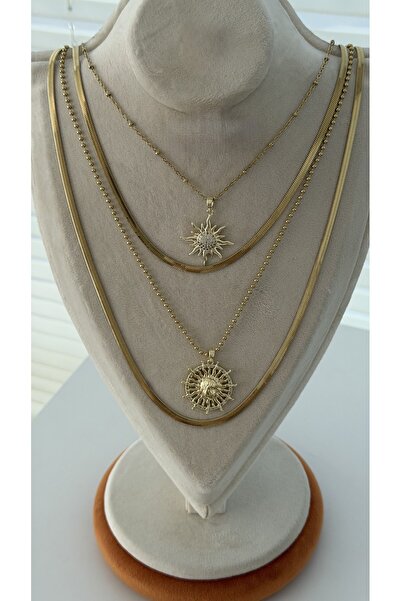 ADALYA 316 ÇELİK ÇOKLU KOLYE