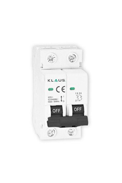 Klaus Miniature Circuit Breaker Mcb 4.5Ka 2P 32A C, KE40232 (6/90)