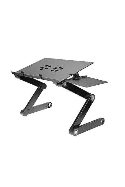 OEM Folding laptop table with mouse pad support, adjustable height and tilt angle