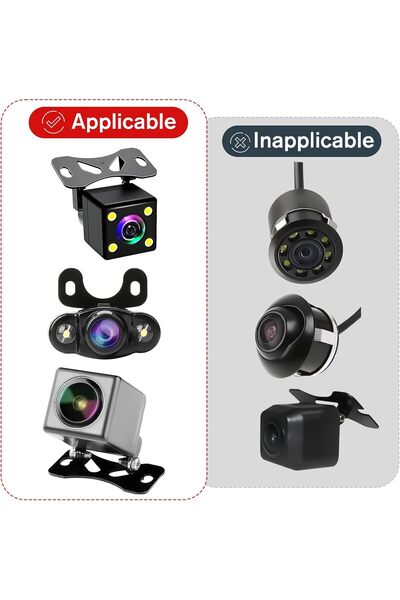 Other حامل كاميرا خلفي عالمي للزجاج الخلفي/المرآة - قطعتان