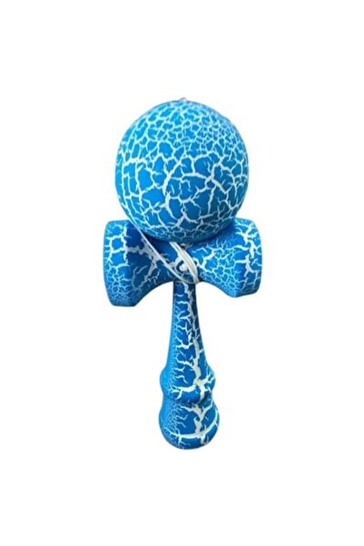 OEM Kendama profesională din lemn de fag cu model crăpat, 18 cm, fundal albas...