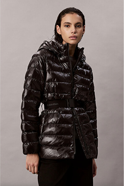 Calvin Klein Lightweight Belted Puffer Jacket