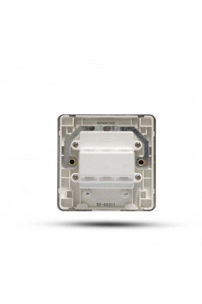 CAPITAL LIGHT 13 Amp Electrical Socket with Matte Black Piano Key